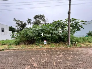 A foto mostra a fachada de uma propriedade com vegetação densa ao lado de uma cerca.