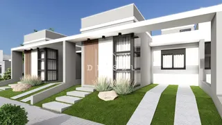 Fachada moderna de uma residência em Lajeado, Brasil.