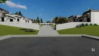 Vista externa de uma residência moderna em Lajeado, Brasil.