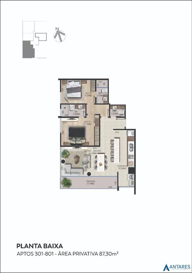 Apartamento com 2 dormitórios, foto 2