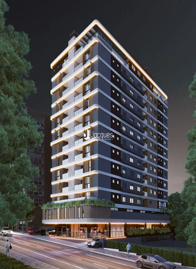 fachada moderna de um edifício residencial em Lajeado, Brasil.