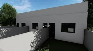 Fachada externa de uma residência em Lajeado, Brasil.