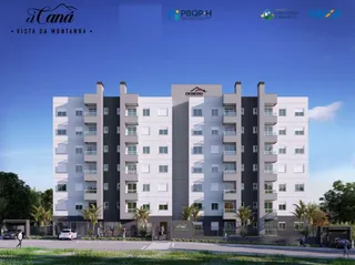 Fachada de um prédio residencial moderno em Lajeado, Brasil.