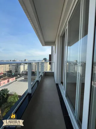 Vista da varanda de um apartamento em Lajeado, Brasil.