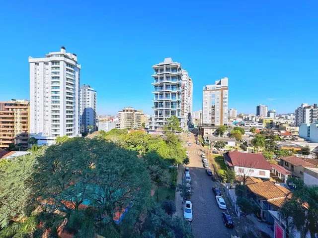 Vista aérea de um bairro residencial em Lajeado, Brasil.