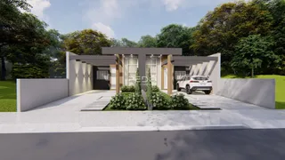 Fachada moderna de uma residência em Lajeado, Brasil.