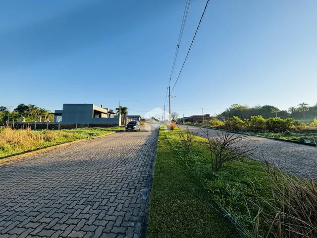 Vista da fachada de uma residência em Lajeado, Brasil.
