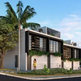 Fachada moderna de uma residência em Lajeado, Brasil.