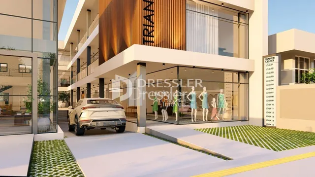 Fachada moderna de um edifício residencial em Lajeado, Brasil.