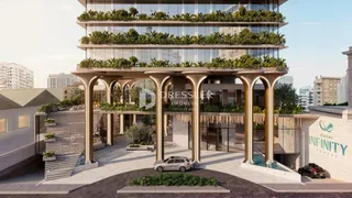 Fachada de um edifício residencial com varandas em Lajeado.
