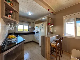 Vista da cozinha de uma propriedade em Lajeado, Brasil.