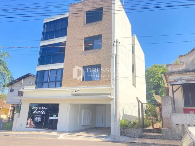 Fachada de um prédio residencial em Lajeado, Brasil.