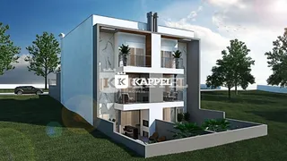 Fachada de um prédio residencial moderno com varandas em Lajeado, Brasil.