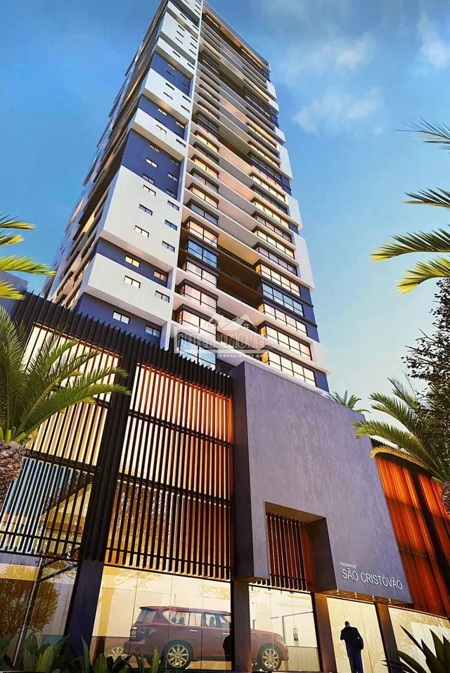 Fachada moderna de um edifício residencial em Lajeado, Brasil.
