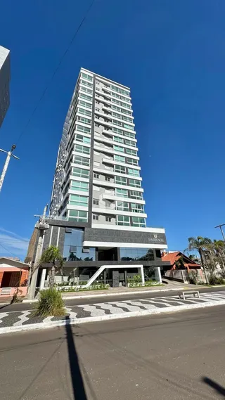 Foto da fachada de um edifício residencial em Lajeado.