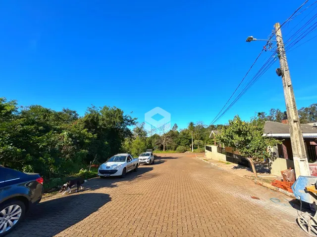 Vista da rua e propriedade em Lajeado, Brasil.