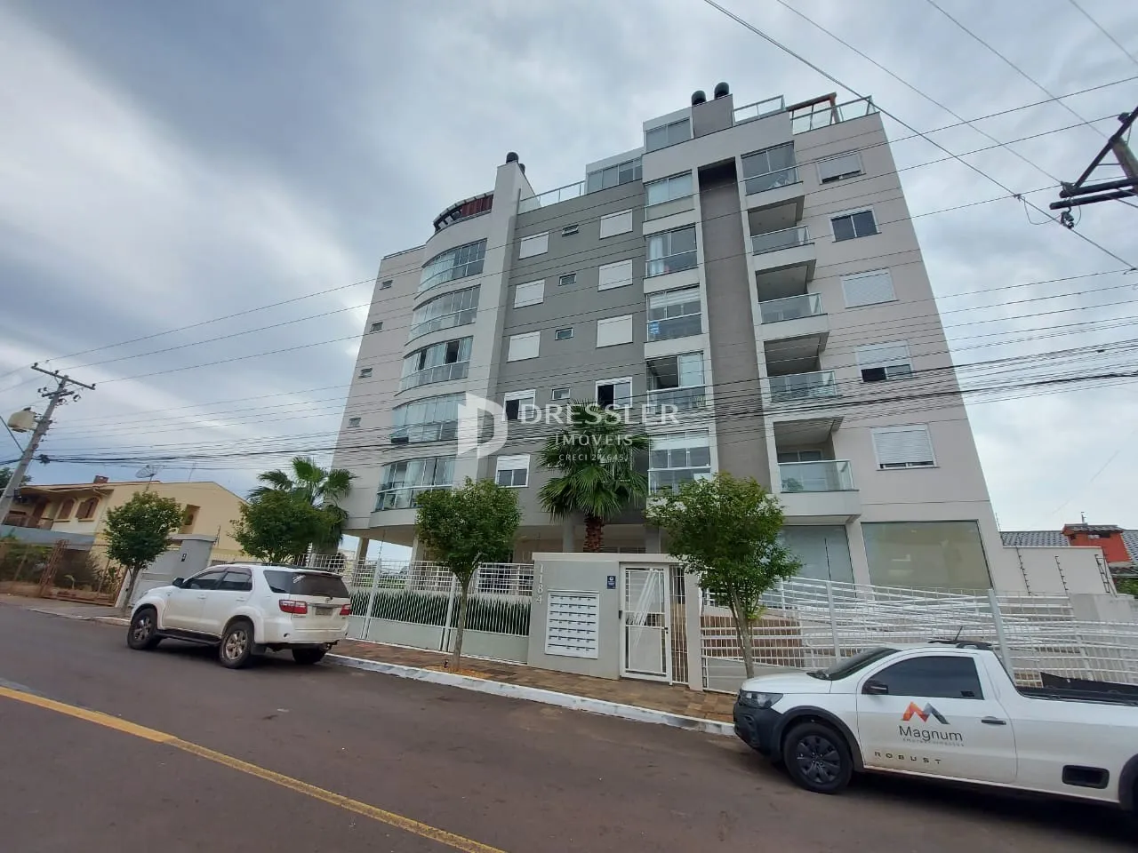 Fachada de um prédio residencial em Lajeado, Brasil.