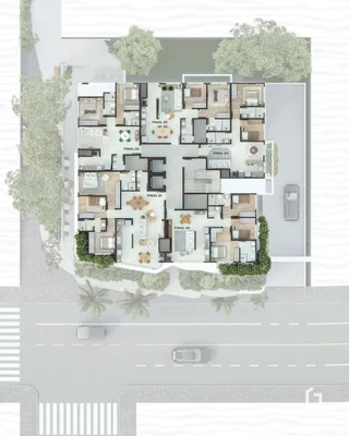 Planta baixa de uma residência em Lajeado, Brasil.