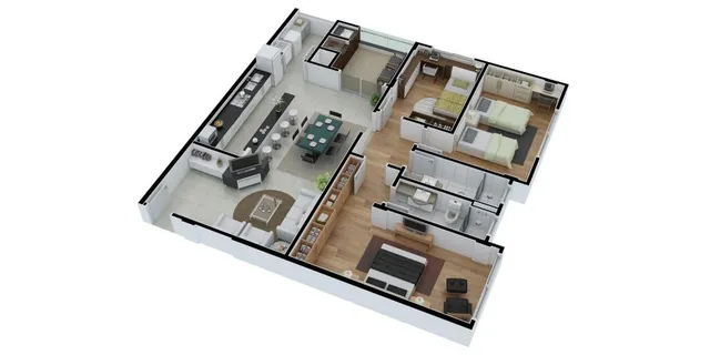 Apartamento com 3 dormitórios, foto 4