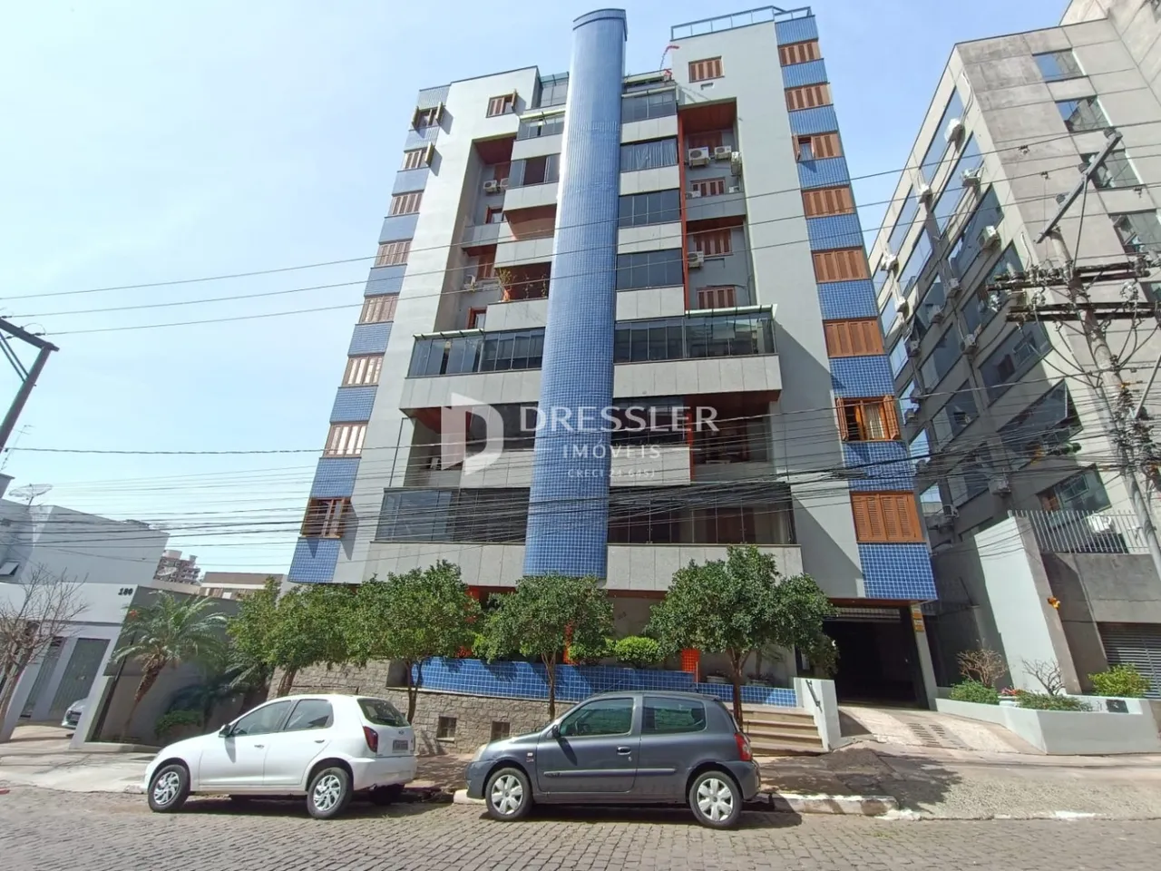 Fachada de um prédio residencial em Lajeado, Brasil.