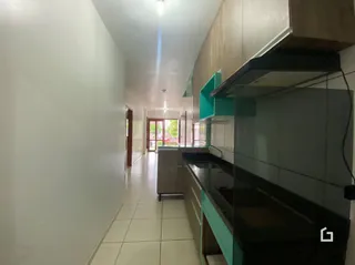 Vista do corredor interno de uma propriedade em Lajeado, Brasil.