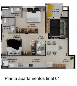 Apartamento com 2 dormitórios, foto 10