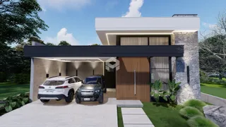 Fachada moderna de uma residência em Lajeado, Brasil.