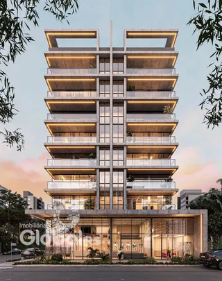 Fachada moderna de um prédio residencial em Lajeado.