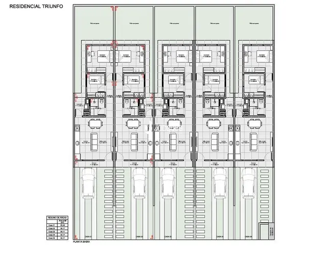 Planta baixa de um imóvel residencial em Lajeado, Brasil.