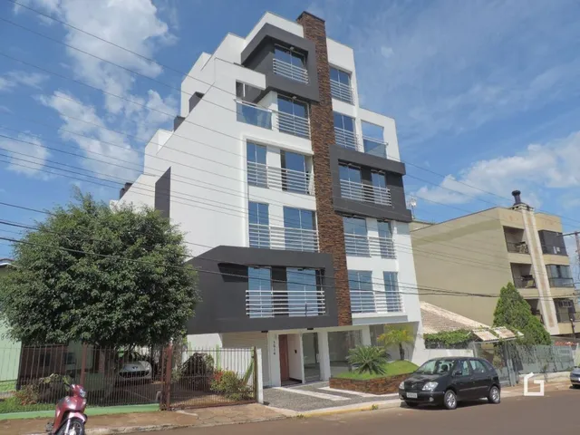 A fachada de um prédio residencial em Lajeado, Brasil.