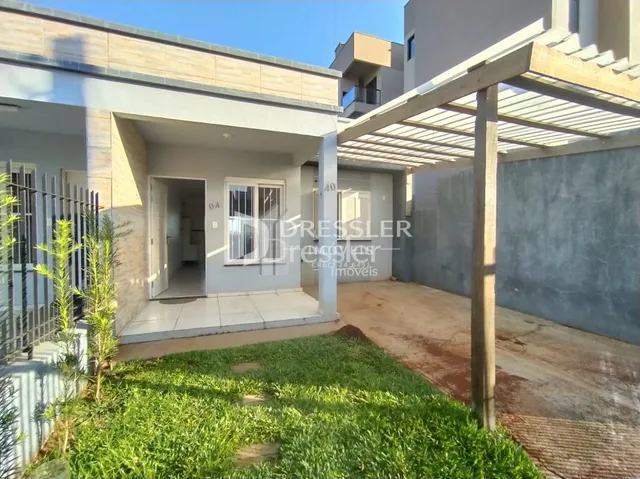 Fachada externa de uma residência em Lajeado, Brasil.