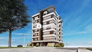 Fachada de um prédio residencial moderno em Lajeado, Brasil.