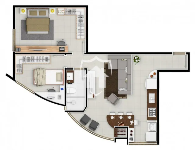Apartamento com 2 dormitórios, foto 2