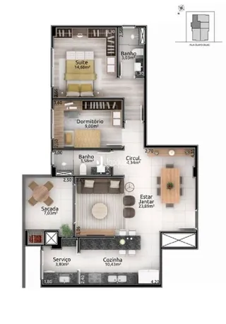 Apartamento com 2 dormitórios, foto 11