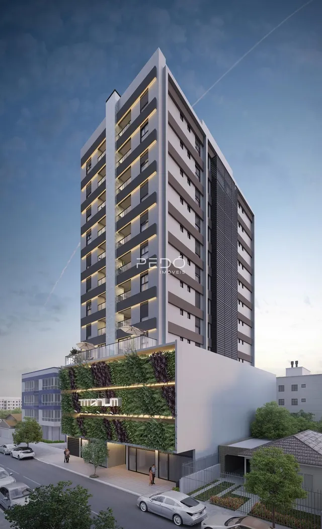 Fachada moderna de um edifício residencial em Lajeado, Brasil.