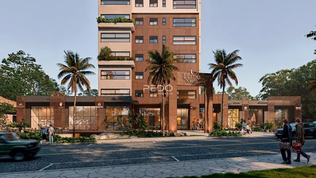 Fachada de um edifício residencial em Lajeado, Brasil.