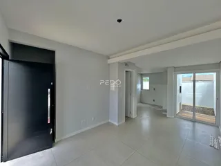 Esta é uma foto do hall de uma propriedade em Lajeado, Brasil.