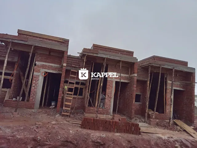 Foto de uma estrutura de construção de um imóvel em Lajeado, Brasil.