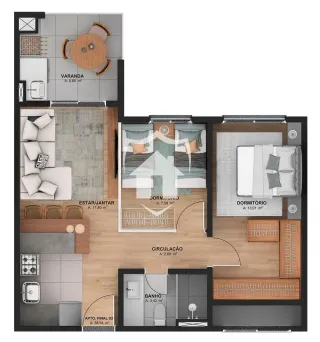 Apartamento com 2 dormitórios, foto 14