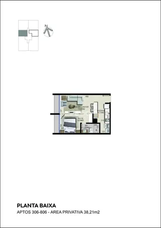 Apartamento com 1 dormitório, foto 13