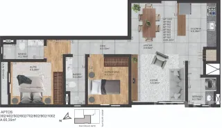 Apartamento com 2 dormitórios, foto 5