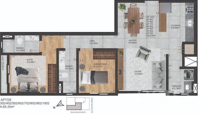 Apartamento com 2 dormitórios, foto 5
