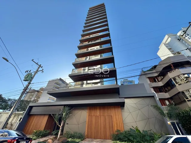 Fachada moderna de um edifício residencial em Lajeado.