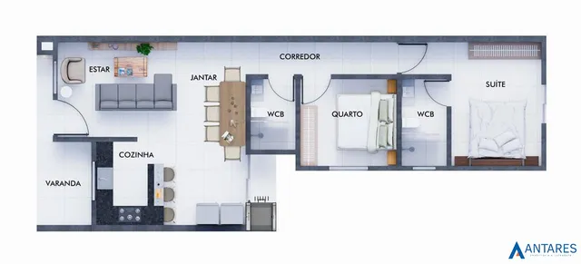 Casa geminada com 2 dormitórios, foto 2