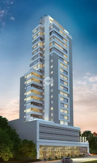 Fachada de um edifício residencial em Lajeado, Brasil.