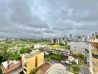 Vista aérea de um bairro residencial em Lajeado, Brasil.