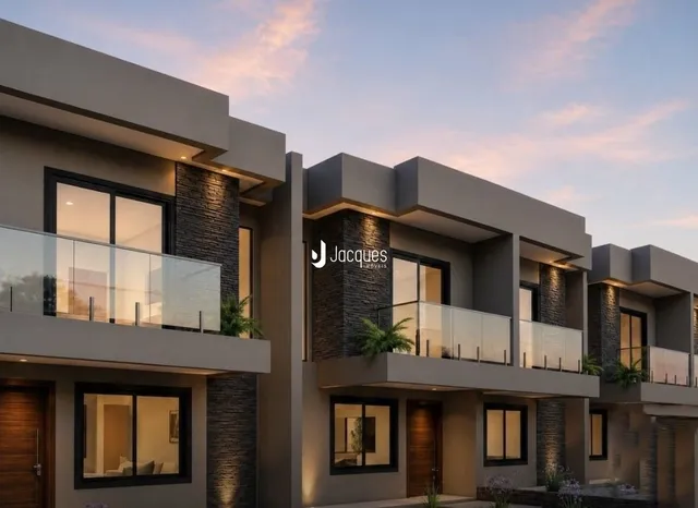 Fachada moderna de um edifício residencial em Lajeado, Brasil.