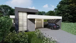 Fachada moderna de uma residência com garagem e jardim em Lajeado, Brasil.
