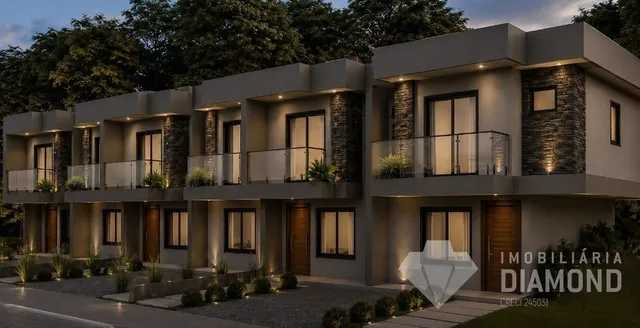 Fachada moderna de um imóvel residencial em Lajeado, Brasil.