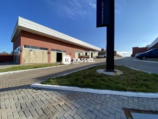 Fachada de um prédio comercial em Lajeado, Brasil.